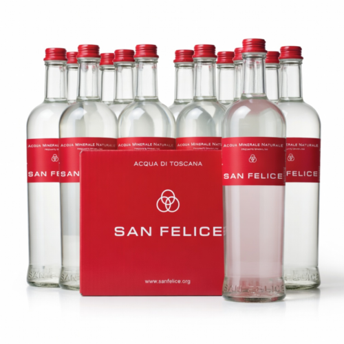 750 ml Italian Sparkling Mineral Water Case (Aqua di Toscana)