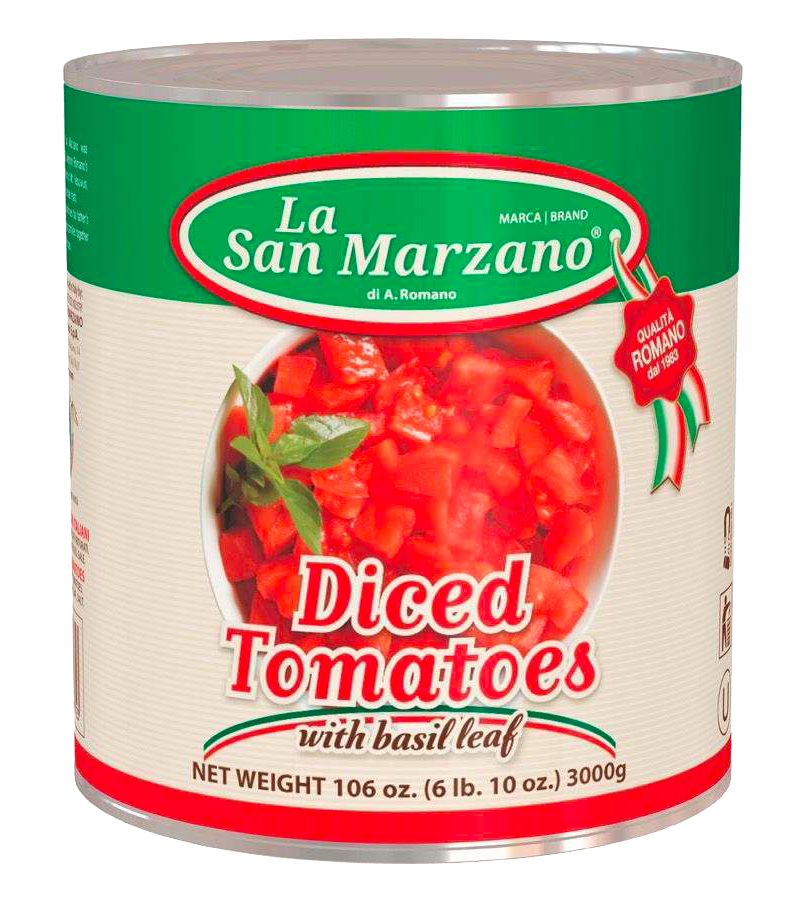 La San Marzano Diced Tomatoes 100 oz -1 Can