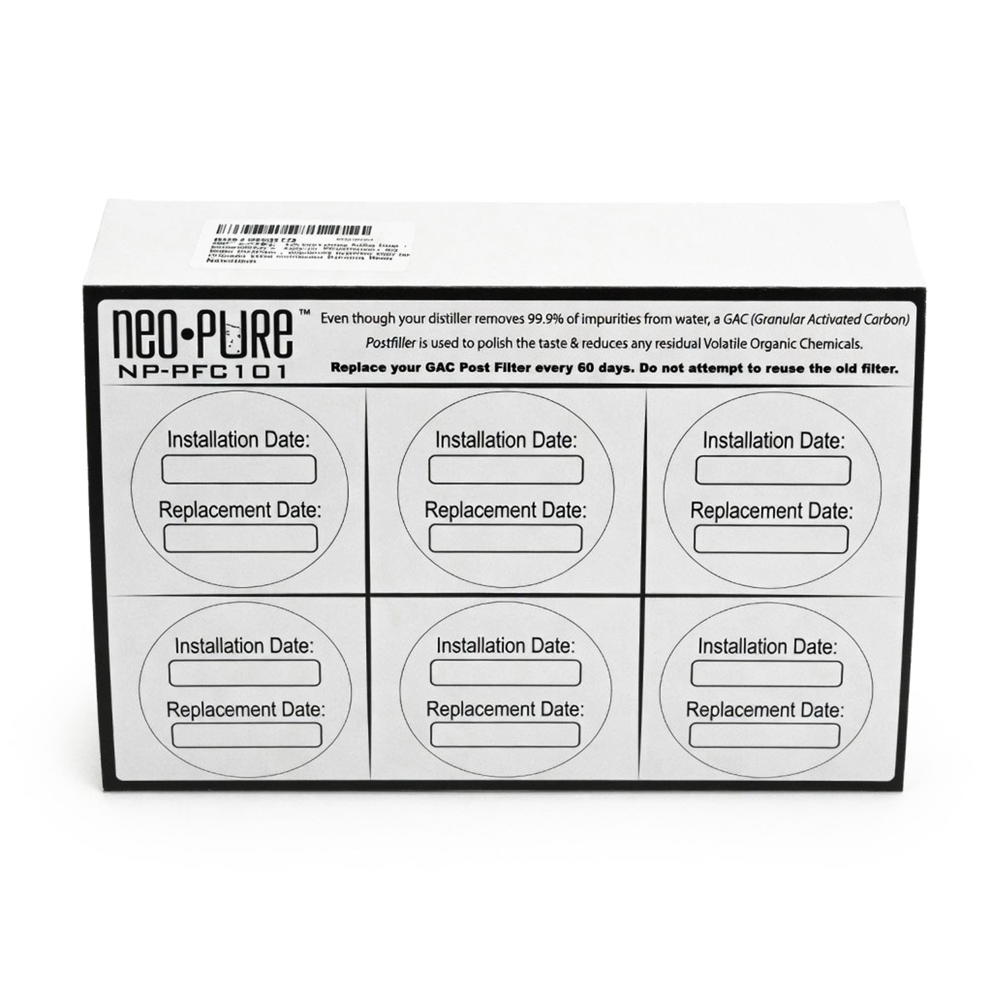 Carbon Post Filter (6 filters)