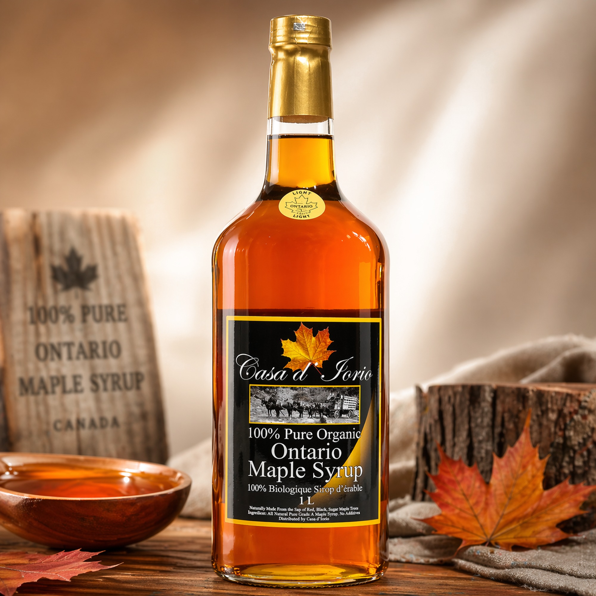 1 Litre Casa d'Iorio Premium Maple Syrup - Image 2