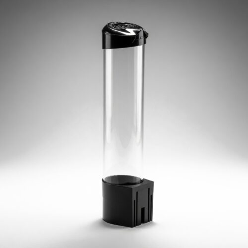 Water Dispenser Cup Holder Disposable Pull Type Clear Dispenser -Black