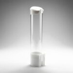 Water Dispenser Cup Holder Disposable Pull Type Clear Dispenser - White