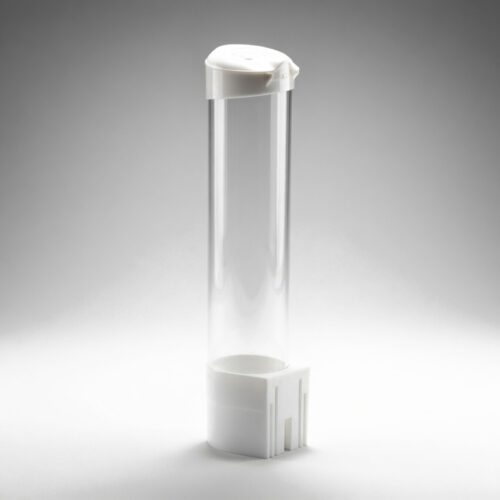 Water Dispenser Cup Holder Disposable Pull Type Clear Dispenser - White