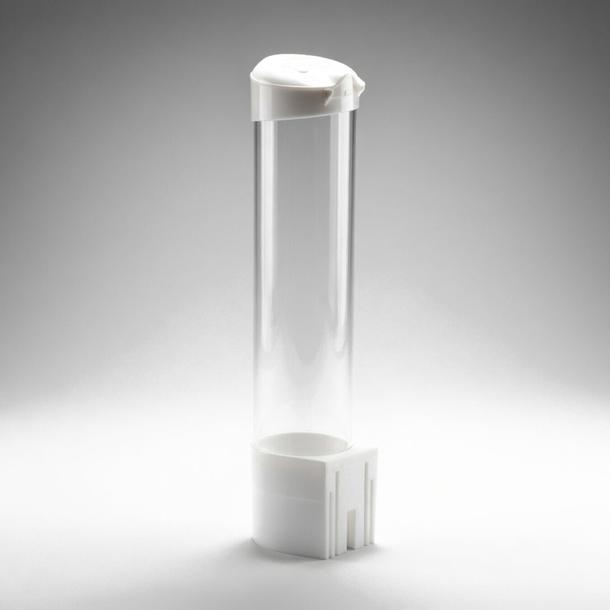 Water Dispenser Cup Holder Disposable Pull Type Clear Dispenser - White