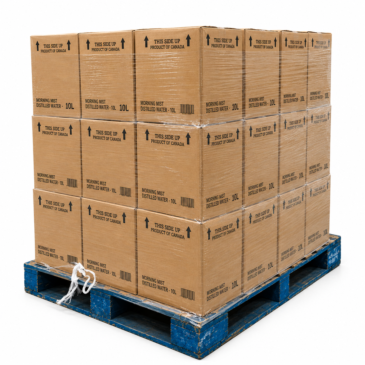 Wholesale 10L Distilled Water Pallet — 36 Cases | Puretap