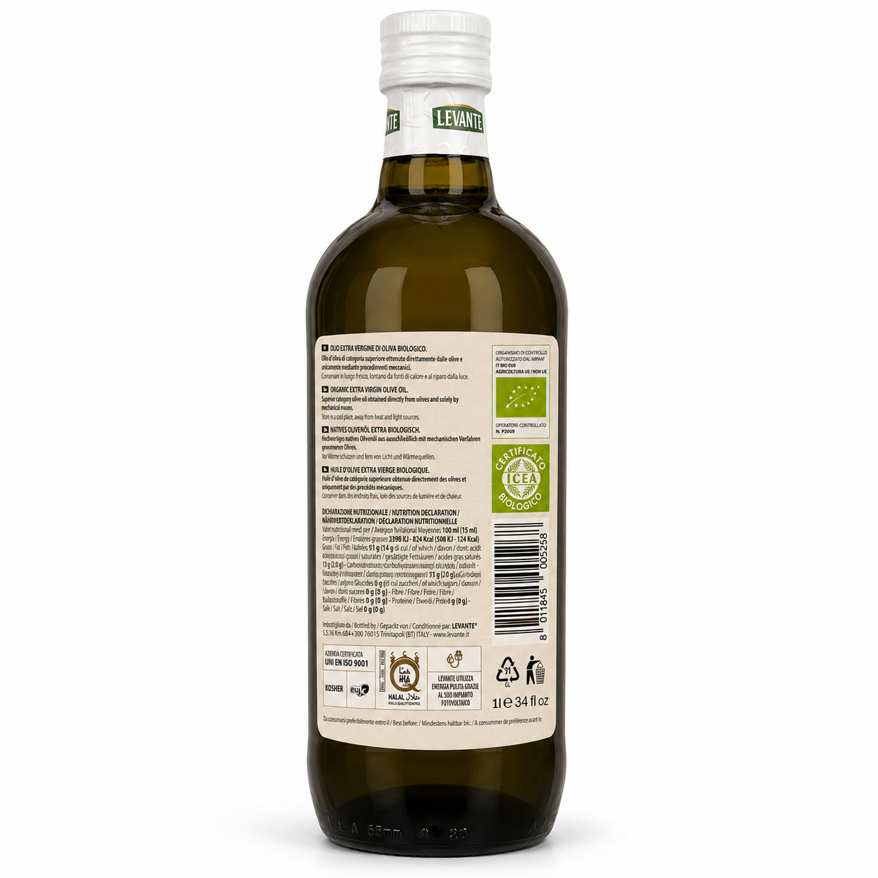 Levante organic extra virgin olive oil — lifestyle shot