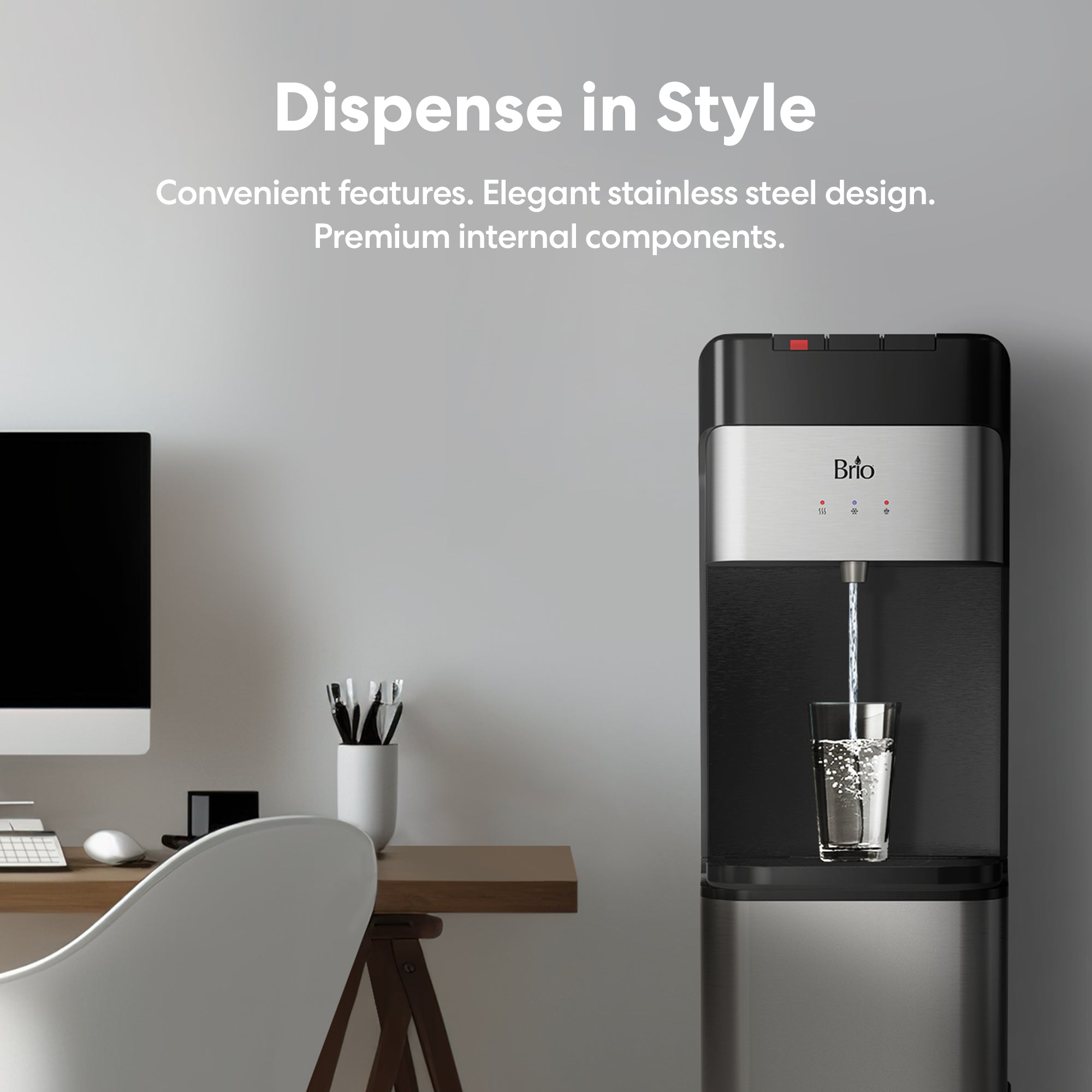 Brio 430 RO Cooler — angled view